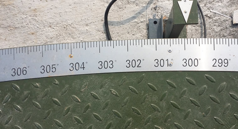 Weizhong high resolution positioning turntable control track scale showcasing precise angular marking details